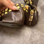 Tory Burch  Dark Brown Sandals with Gold Accents Photo 5