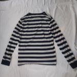 J.Crew Striped Long Sleeve T-shirt L Nautical Costal Grandma Neutral Preppy Photo 9
