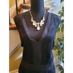 Love Squared  Women's 2x Plus Size V Neck Lace Dress, Black, $59, NWT Photo 1