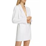Norma Kamali Easy Fit Sack Mini Dress in Snow White X-Small New Womens Jacket Photo 9