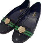 Coach  Poppy Y2K Heart Blue & Green Patent Leather Ballet Flats Size 8 Photo 0