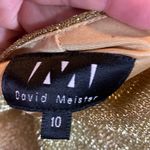 David Meister Vintage  Gold Top Size 10 Photo 2