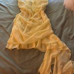 Pretty Little Thing Yellow Mini Dress  Photo 0