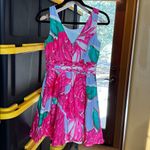 Vineyard Vines  Pink Kentucky Derby Dress RARE Size 00 Will fit up to a 2/4 Photo 6