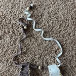 JMP The Label Coco Brown Contrast Cali Crochet Bikini Swim Top Medium NEW NWT Photo 3