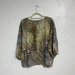 Adrienne Landau  Animal Print Blouse Sz M NWT Photo 9