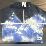EUC Calvin Klein Jeans Cropped Hoodie Blue Size XS Photo 3