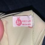 Vintage 70s Lorraine Nylon Nightgown Yellow Floral Medium Made USA Photo 7