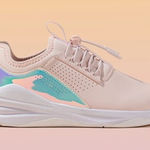 Clove pink & iridescent nursing shoes sneakers unisex sizing‎ Size 8.5 Photo 0