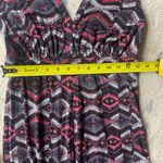 Handbook Petite Maxi Dress P Geometric Print Sleeveless Deep V Back Boho Chic Photo 7