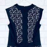 French Connection Black White Geometric Print Sleeveless V Neck Dress Sz 4 Photo 6