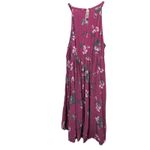 Torrid  Berry Pink Floral Challis High Neck Hi Lo Sleeveless Pockets Dress‎ 1X Photo 8