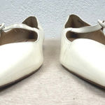 Ann Taylor  White Patent Leather Mary Jane Pointed Toe Flats Women Balletcore Photo 0