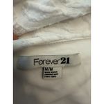 Forever 21  White Bridal One Shoulder Long Sleeve Mini Dress Size Medium Photo 2