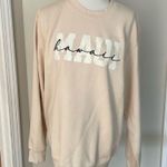 Super Cute Oversized Cream Colored Maui Hawaii Crewneck Sweatshirt Size L Photo 1
