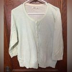 Old Navy  blue and cream polka dot cardigan size xl Photo 0