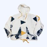 Mulberry Vintage 80s Oversized Windbreaker Sailing Nautucal White blue m Photo 0