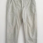 Anthropologie Mint Green Button Zip Fly High Rise Utility Cargo Pant Size 2 Photo 0