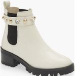 Karl Lagerfeld Paris Porshay Lug Sole Boots in Bone/White, Size 8 NEW $189 Photo 0