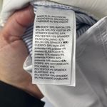 Chico's Juliet Stripe Nautical Blue and white mid Rise cropped pants size 8 Photo 4