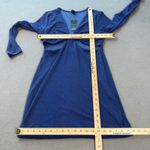 Wild Fable  Dress L Women Blue Sparkle Knit Cutout Twist Long Sleeve Sheer NWT Photo 2