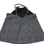 Kona Sol  Women's Black Print High Neck Tankini Swim Top - Size Large - NWT Photo 5