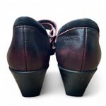 NAOT Luma Red Black Leather Mary Janes Chunky Heel Pump Shoes EU 39 US 8 Goth Photo 4