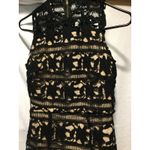 New Look  Premium Black Lace Dress Sleeveless Cocktail Party Mini‎ Lined size 2 Photo 1