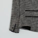 Loft  Womens Double Breasted Tweed Blazer Size 0 Black White Preppy Office Work Photo 9