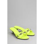 Balenciaga Cagole Mules in Fluo Yellow & Palladium 37 with box Womens Heels Photo 11
