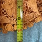 Hello Molly Women’s Orange Lace Mini Ruffle Dress Size 4 Photo 5