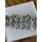 Lucky Brand  Silver Tone  Open Link Bracelet Classic Toggle Closure Photo 3