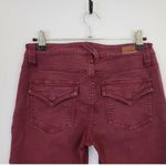 Joie  Park Low / Mid Rise Skinny Crop Ankle Zip Utility Pant in Burgundy Photo 6