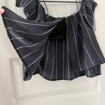 American Threads Black and White Stripe Off the Shoulder Top Photo 8