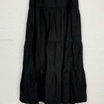 J.Crew Black Boho Tiered Maxi Dress Womens M Fall Peasant Classic Cotton Cottage Photo 12