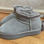 Mexx Olive suede Genuine shearling Ankle Mini Boots Sz 39 Green Photo 7