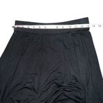 Eileen Fisher  Black Pleated Pull On A Line Skirt Stretch Jersey Knit Size XS Photo 4