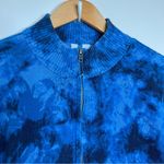 Relativity  Zip Up Cotton Sweater Lightweight Women’s Size Medium Blue Photo 2