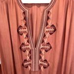 Frye Odetta Mini Dress Size S Long Sleeve Embroidered Drop Waist V-Neck Smocking Photo 6
