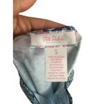 STELLA PARKER Blue Botanical Print Long Sleeve top Size S Photo 5