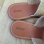 Soludos  - Woven Straw Double Strap Sandals in Brown & Beige Photo 2