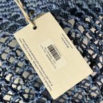 Hat Attack Denim Blue Raffia Fisherman Net Tote Bag Handmade Beach Casual New Blue Photo 8