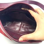 Givenchy Vintage Burgundy Suede Shoulder Bag – Gold Logo, Rare 90s Style Photo 8