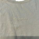 The Kooples Size M Organic Cotton Tee Shirt Sage Green Boxy Casual Earth Tone Photo 5