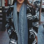 Plaid Black & White Peacoat Photo 0