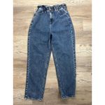 PacSun Mom Jean in Medium Blue Denim Wash. Size M. Paperbag Waist Photo 1