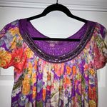 Argenti Floral Print Embellished Short Sleeve Baby Doll A Photo 6