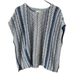 Orvis  size XS  oversized cotton Linen blend short sleeve poncho vest. Photo 0