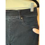 Spanx High Rise Every Wear Kick Flare Leg Jeans Denim Black Women's Size Large Photo 4