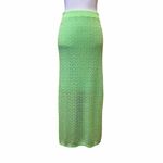 House of Harlow  NWOT Knit Crochet Midi Pencil Straight Skirt Green Size M Photo 1